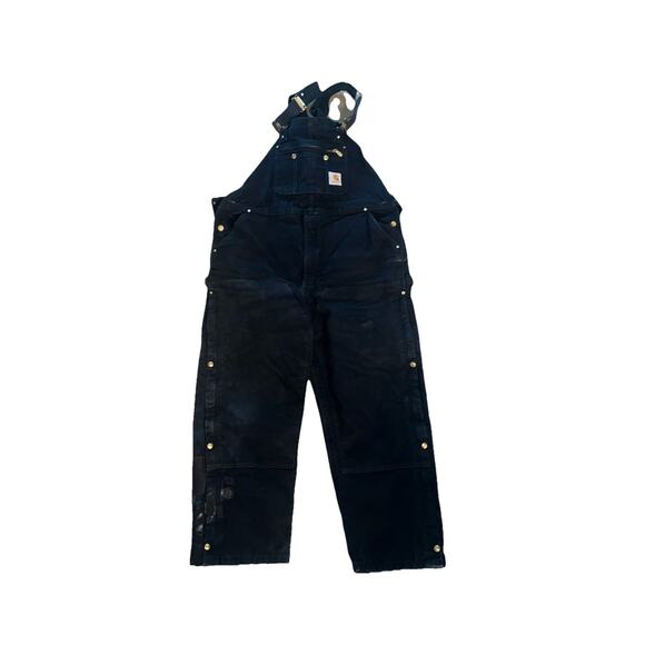 Carhartt Double Knee Insulated Loose Fit Overall Bibs 44x30(28)NOTE - Picture 1 of 5